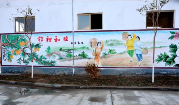 南充乡镇文化墙 乡风文明焕发新活力