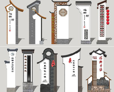 南充美丽乡村标识标牌有哪些分类？